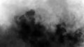 Black smoke . Mistery fog on isolated white background. Texture overlays. Design element