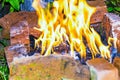 Black smoldering coals fire bonfire texture background