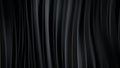 Black smooth vertical lines 3D render