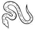 Black snake Royalty Free Stock Photo