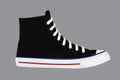 Black sneaker shoe