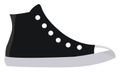 Black sneakers, illustration, vector