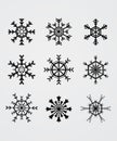 Black snowflake