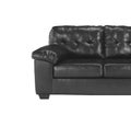 Black sofa close up Royalty Free Stock Photo