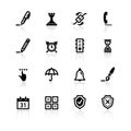 Black software icons