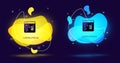 Black Software, web developer programming code icon isolated on black background. Javascript computer script random Royalty Free Stock Photo