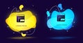 Black Software, web developer programming code icon isolated on black background. Javascript computer script random Royalty Free Stock Photo