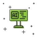 Black Software, web developer programming code icon isolated on white background. Javascript computer script random Royalty Free Stock Photo