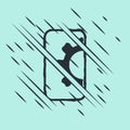 Black Software, web development, programming concept icon isolated on green background. Programming language and program Royalty Free Stock Photo