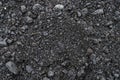Black soil texture background. Black land surface. Farm agriculture field. Royalty Free Stock Photo
