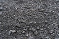 Black soil texture background. Black land surface. Farm agriculture field. Royalty Free Stock Photo