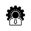 Black solid icon for Administration, regime and governance Royalty Free Stock Photo