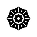 Black solid icon for Astrology, horoscopy and stargazing