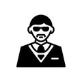 Black solid icon for Manager, proprietor and steward