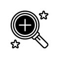 Black solid icon for Overview, inspection and oversight