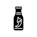 Black solid icon for Sauce, ketchup and flavoring