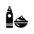Black solid icon for Sauce, ketchup and gravy