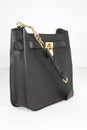Black Solid PU Sling Bag - Ladies Bag, Leather Handbags Big Women Bag High Quality Casual Female Bags Royalty Free Stock Photo