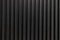 black solid wooden battens wall pattern background Royalty Free Stock Photo