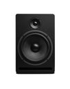 Black sound speaker isolated on white . Royalty Free Stock Photo