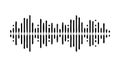 Black Sound Wave or Audio Equalizer Seamless Pattern, vector design Generative AI Royalty Free Stock Photo