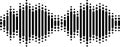 Black sound waves pulsating with energy, visualizing abstract music, radio signal frequency, and digital voice, forming