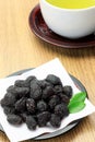 Black soybean and green tea Royalty Free Stock Photo