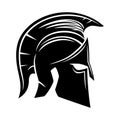 Black Spartan helmet.