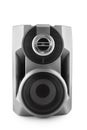 Black speaker isolated with clipping path Royalty Free Stock Photo