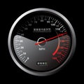 Black speedometer Royalty Free Stock Photo