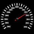 Black speedometer Royalty Free Stock Photo