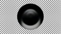 Black Spherical Object on Checkered Background Royalty Free Stock Photo
