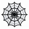 Black Spider in Circular Web Graphic Design Royalty Free Stock Photo