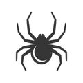Black Spider Icon Royalty Free Stock Photo