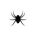 Black Spider logo template vector icon illustration Royalty Free Stock Photo