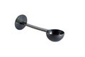 Black spoon plastic coffee or tea isolated Royalty Free Stock Photo