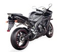 Black sport bike