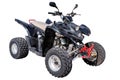 Black sport quadbike isolated Royalty Free Stock Photo