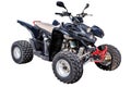 Black sport quadbike on white Royalty Free Stock Photo