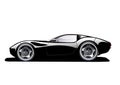 Black sports car Royalty Free Stock Photo