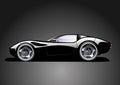 Black sports car Royalty Free Stock Photo