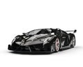 Black Sports Supercar - Studio Shot Royalty Free Stock Photo