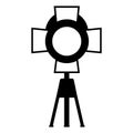 Black spotlight icon