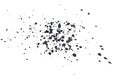 Black spray paint dots Royalty Free Stock Photo