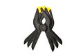 Black spring clamps Royalty Free Stock Photo