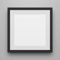 Black square Image Frame Template with Shadow