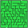 Black square maze 20x20 Royalty Free Stock Photo