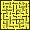 Black square maze (20x20) Royalty Free Stock Photo