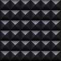 Black square seamless pattern. Royalty Free Stock Photo