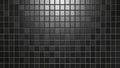 Black square tiles background texture with subtle lighting and shadows, geometric pattern Royalty Free Stock Photo